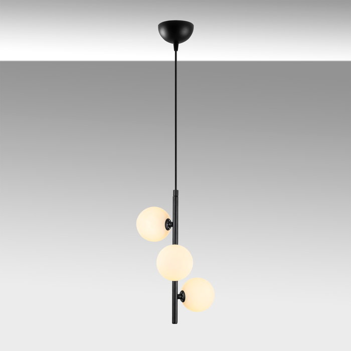 Opviq Domino - 11047 Lámpara de araña en blanco y negro